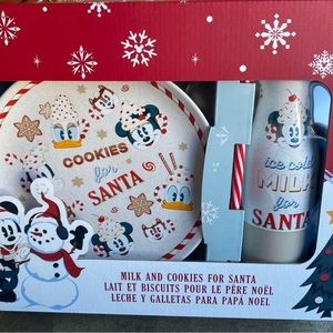 Disney Christmas Plate and Cup Set